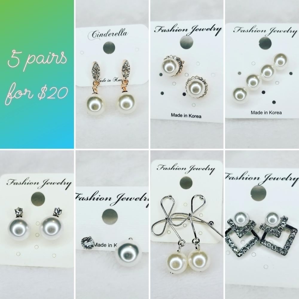 5 for $15 earrings